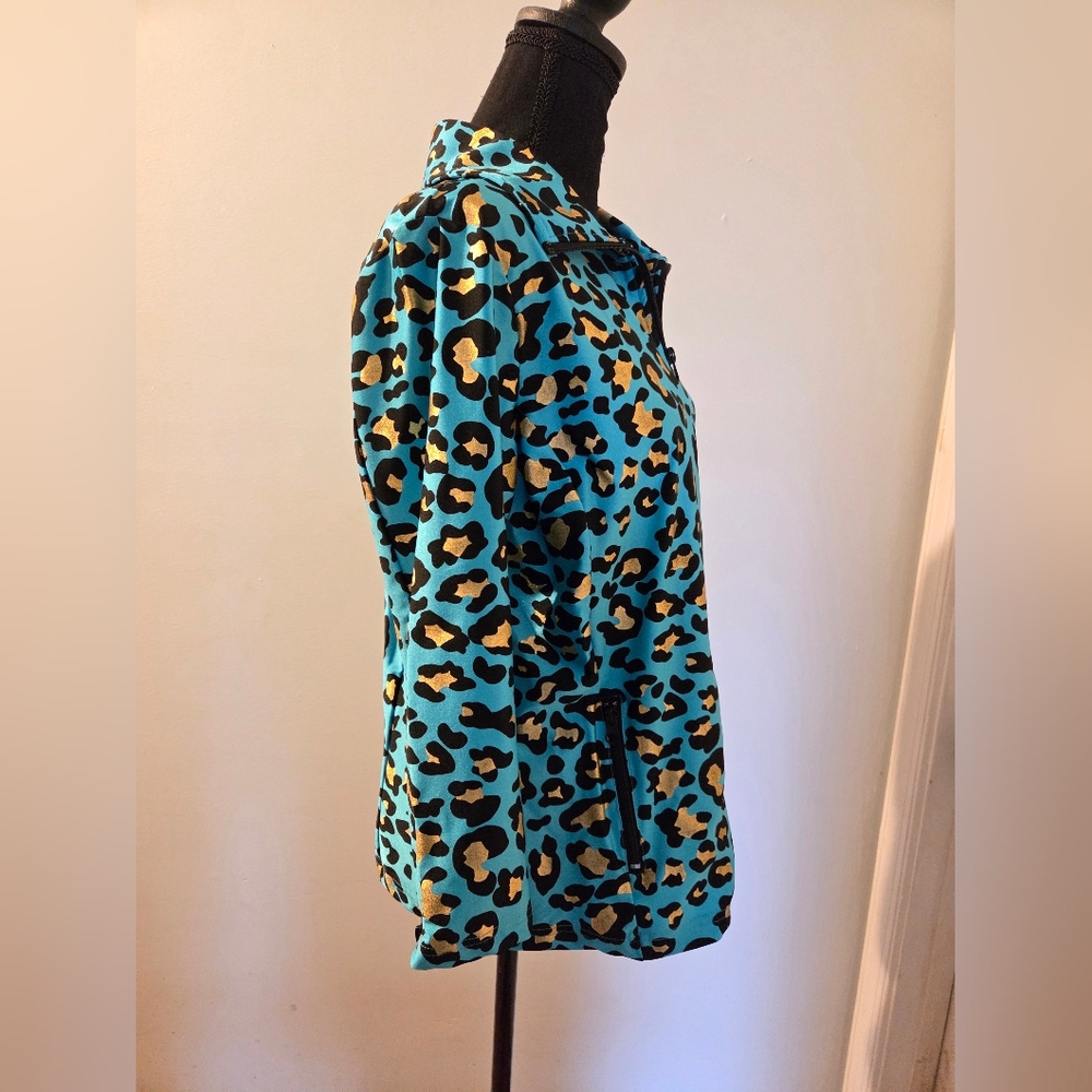 Berek Blue Leopard Print Jacket - Picture 3 of 7